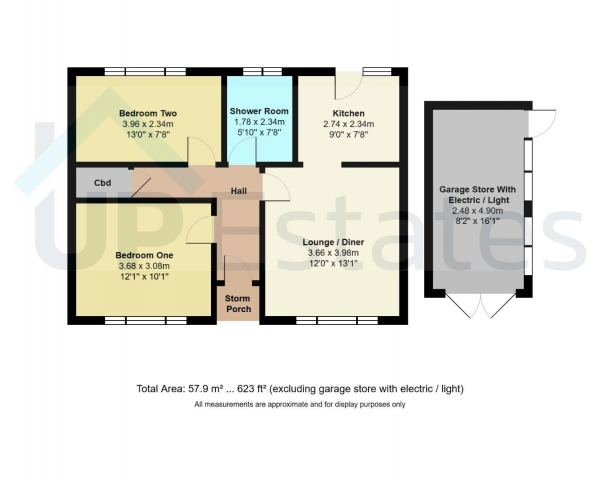 Floor Plan Image for 2 Bedroom Maisonette for Sale in Winslow Close, Allesley Park, Coventry