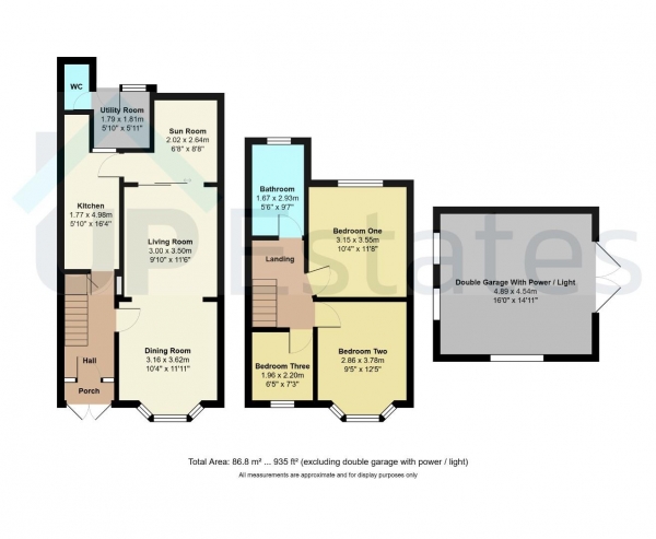 Floor Plan Image for 3 Bedroom Semi-Detached House for Sale in Arch Road, Wyken, Coventry