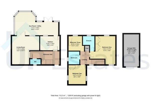 Floor Plan Image for 3 Bedroom End of Terrace House for Sale in Elizabeth Way, Coventry