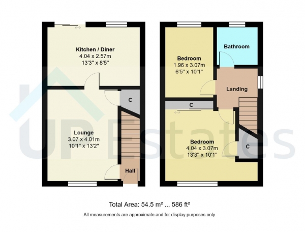 Floor Plan Image for 2 Bedroom End of Terrace House for Sale in Moore Close, Longford, Coventry