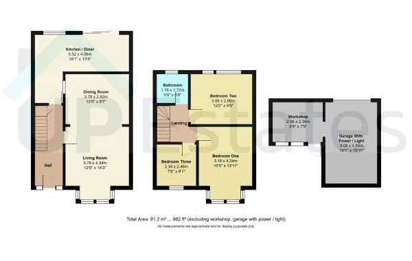 Floor Plan Image for 3 Bedroom End of Terrace House for Sale in Ansty Road, Wyken, Coventry