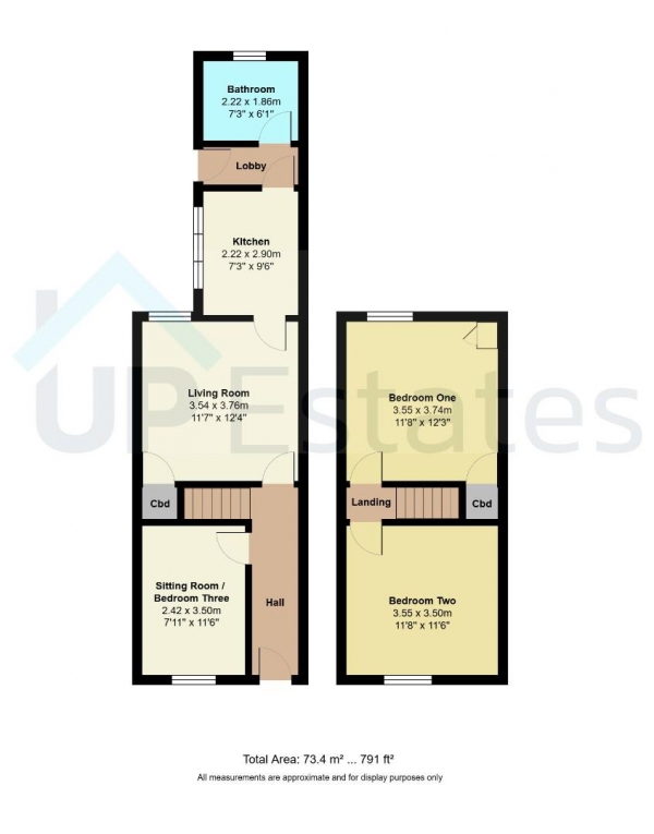 Floor Plan Image for 2 Bedroom Terraced House for Sale in Terry Road, Coventry