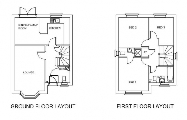 Floor Plan Image for 3 Bedroom Detached House to Rent in Weir Way, Coventry