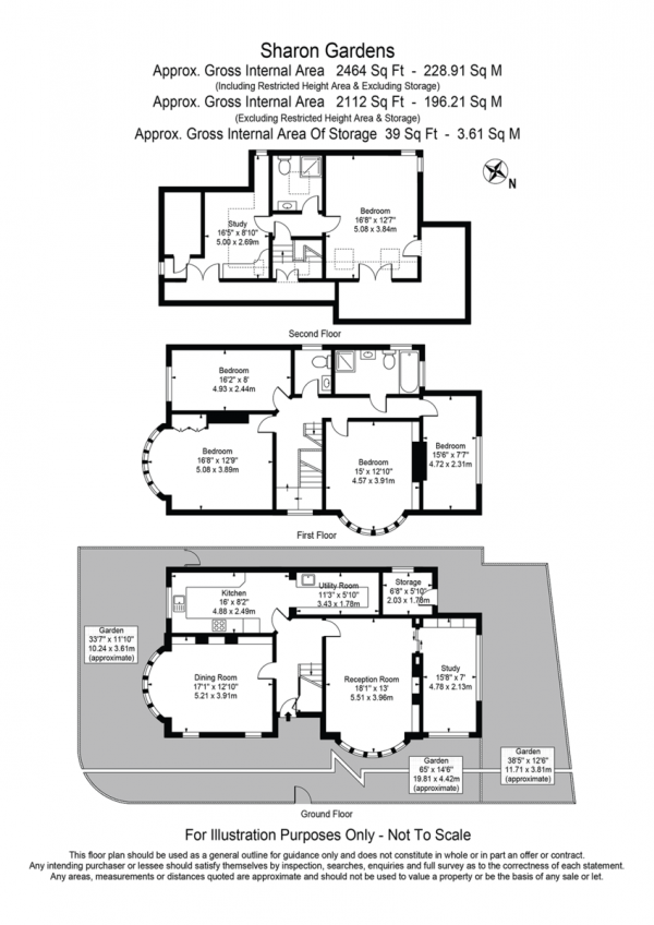 Floor Plan Image for 5 Bedroom Detached House for Sale in Sharon Gardens, London