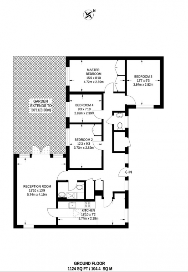 Floor Plan Image for 4 Bedroom Semi-Detached Bungalow for Sale in Mallard Close, Hackney Wick, London