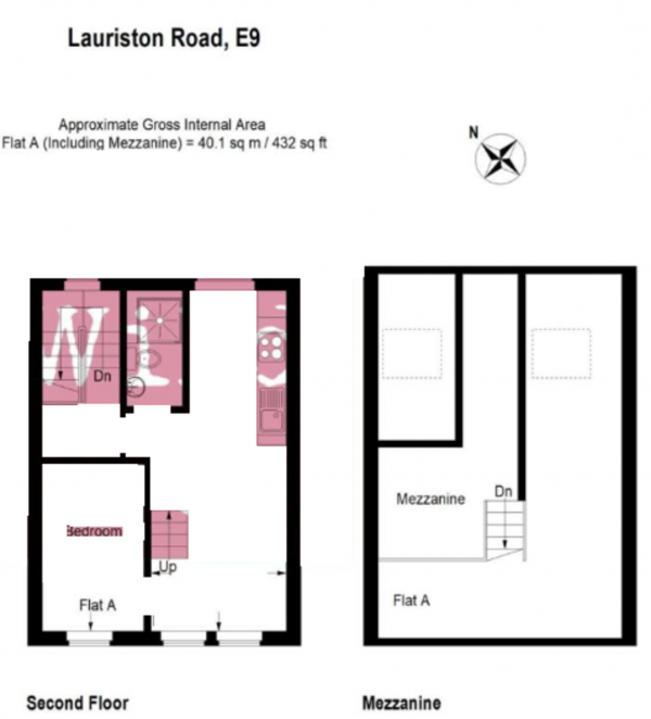 Floor Plan Image for 1 Bedroom Apartment for Sale in Lauriston Road, London