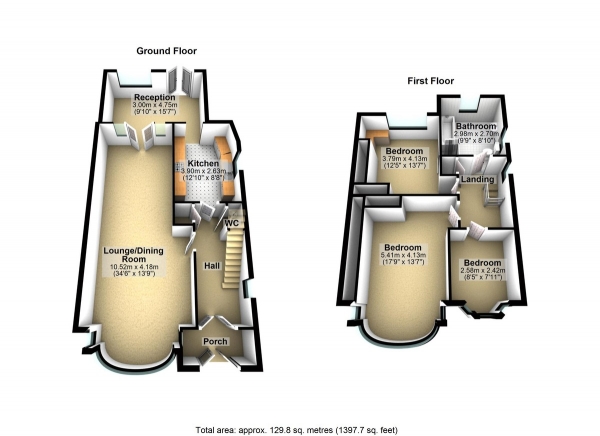Floor Plan Image for 3 Bedroom Semi-Detached House for Sale in Highwood Gardens, Clayhall