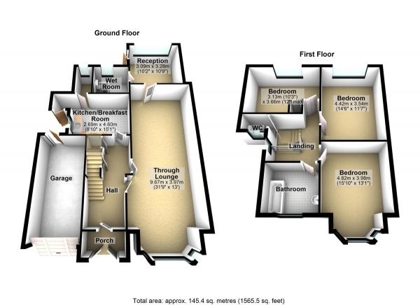 Floor Plan Image for 3 Bedroom Semi-Detached House for Sale in Beattyville Gardens, Barkingside