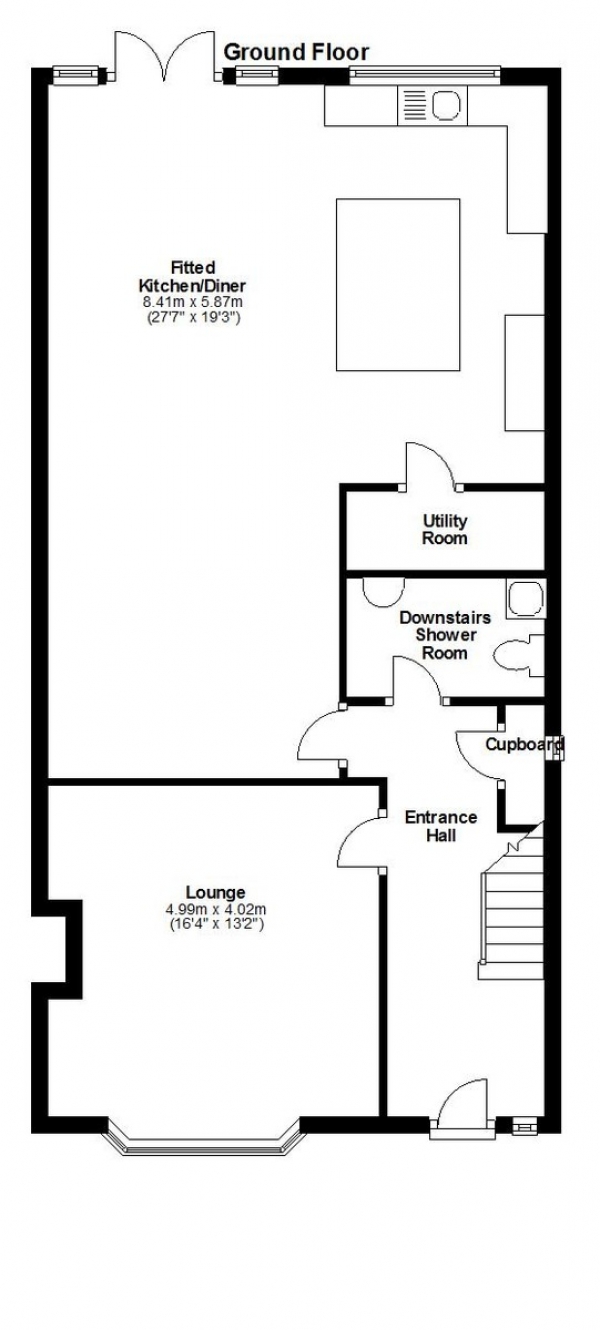 Floor Plan for 6 Bedroom Semi-Detached House for Sale in Beehive Lane, Redbridge, IG4, 5EE - Guide Price &pound650,000