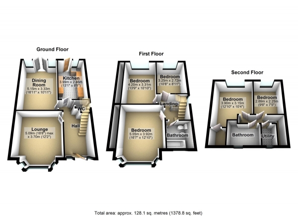 Floor Plan Image for 5 Bedroom Semi-Detached House for Sale in Greenleafe Drive, Barkingside