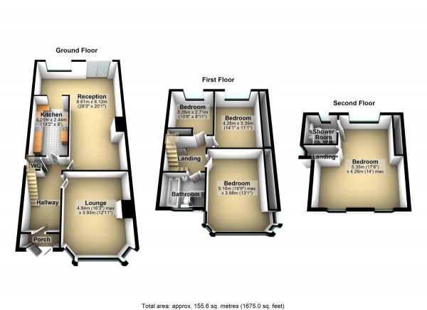 Floor Plan Image for 4 Bedroom Semi-Detached House for Sale in Greenleafe Drive, Barkingside