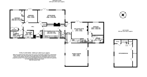 Floor Plan Image for 4 Bedroom Detached Bungalow for Sale in Spacious bungalow in large plot in Cleeve