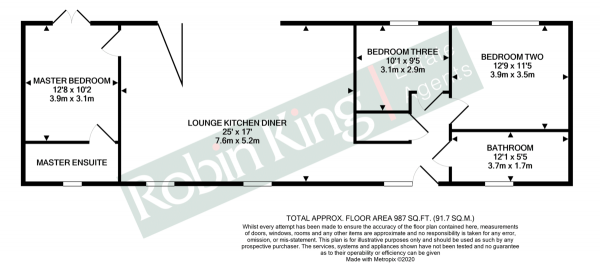 Floor Plan Image for 3 Bedroom Barn Conversion for Sale in 3 Bed Barn Conversion