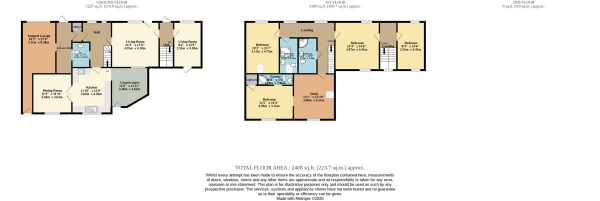 Floor Plan Image for 4 Bedroom Cottage for Sale in Beautiful cottage in a rural location