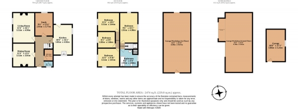 Floor Plan Image for 4 Bedroom Cottage for Sale in Stone detached cottage in Rackley