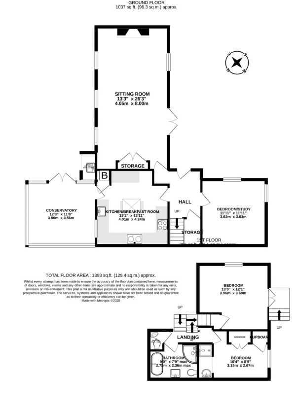 Floor Plan Image for 3 Bedroom Barn Conversion for Sale in Superb barn conversion on Wrington Hill