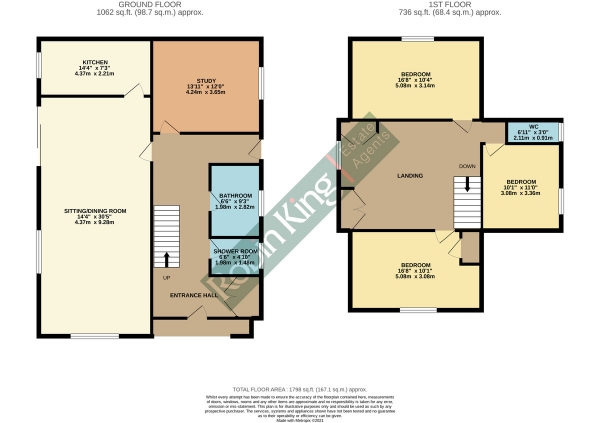 Floor Plan Image for 3 Bedroom Detached House for Sale in Detached village home in Congresbury