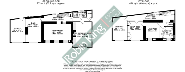 Floor Plan Image for 3 Bedroom Cottage for Sale in Charming cottage in Congresbury