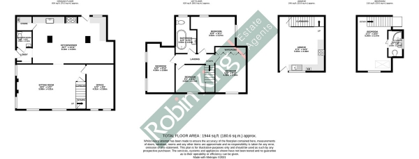 Floor Plan Image for 5 Bedroom Cottage for Sale in Pretty cottage with annexe in Locking