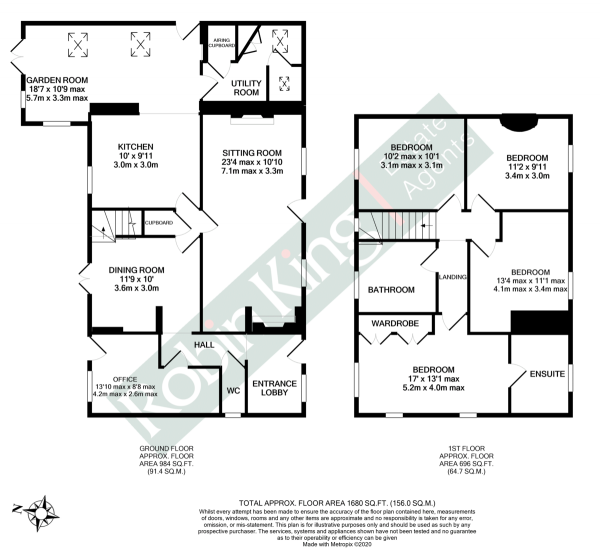 Floor Plan Image for 4 Bedroom Cottage for Sale in Charming cottage in Yatton