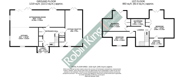 Floor Plan Image for 4 Bedroom Detached House for Sale in Brand new 4 bedroom home in Langford