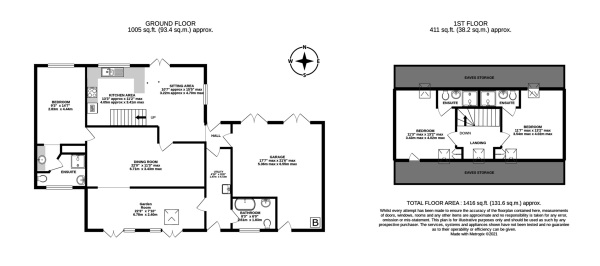 Floor Plan Image for 3 Bedroom Semi-Detached House for Sale in Spacious family home in a wonderful setting with approx 1.2 acres in Langford