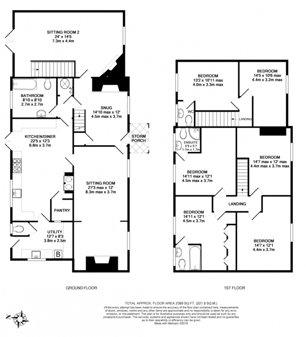 Floor Plan Image for 6 Bedroom Cottage for Sale in Barton Road, Winscombe