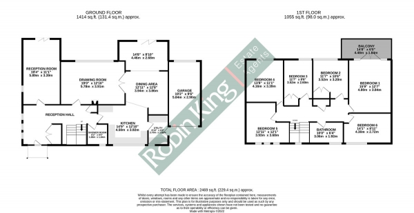 Floor Plan Image for 6 Bedroom Detached House for Sale in Ladywell, Wrington