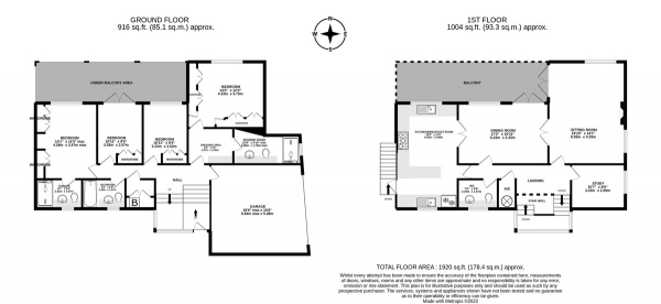 Floor Plan Image for 4 Bedroom Detached House for Sale in Monks Hill, Worlebury