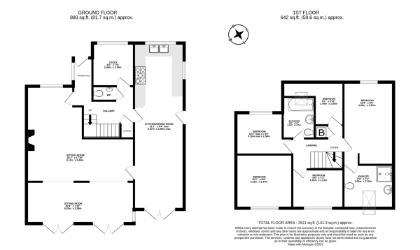 Floor Plan Image for 4 Bedroom Detached House for Sale in Garstons, Wrington - 4/5 bedroom detached family home