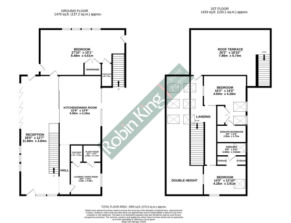 Floor Plan Image for 3 Bedroom Detached House for Sale in Brockley Lane, Brockley, Bristol