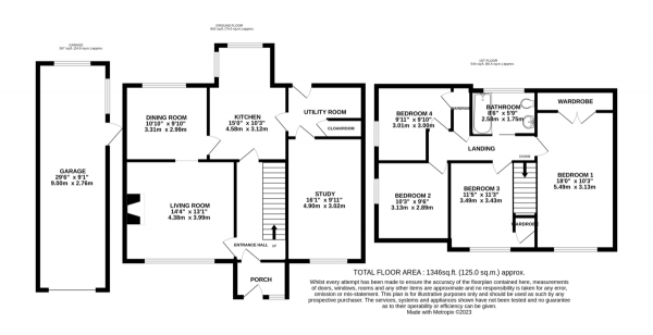 Floor Plan Image for 4 Bedroom Semi-Detached House for Sale in Wrington, Bristol