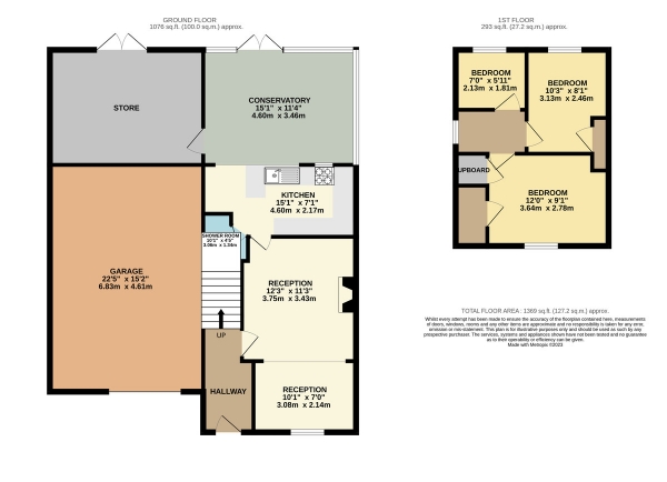 Floor Plan Image for 3 Bedroom Semi-Detached House for Sale in Ladymead Lane, Langford