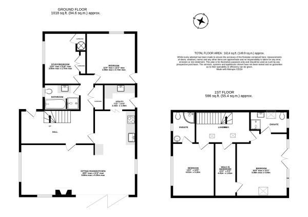 Floor Plan Image for 4 Bedroom Detached House for Sale in The Village, Burrington