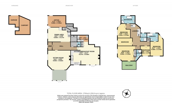 Floor Plan Image for 5 Bedroom Detached House for Sale in West Hay Road, Wrington