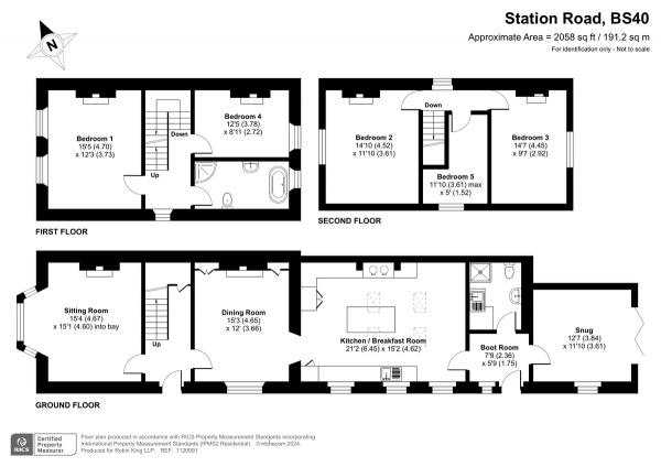 Floor Plan Image for 5 Bedroom Semi-Detached House for Sale in Station Road, Wrington