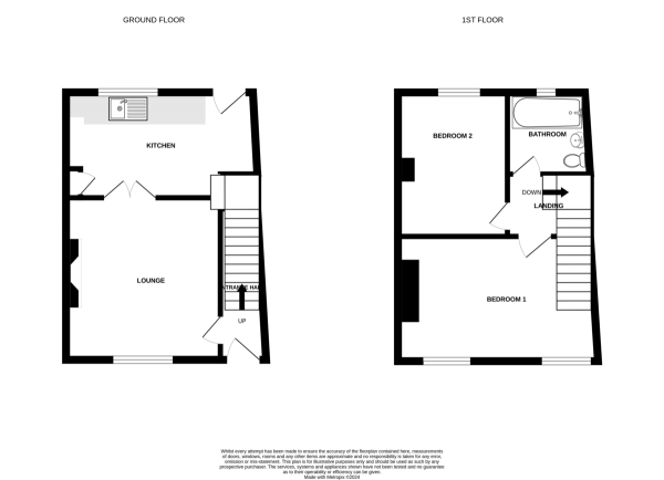 Floor Plan Image for 2 Bedroom Terraced House to Rent in Broad Street, Wrington