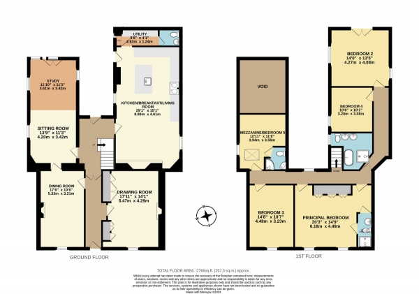 Floor Plan Image for 5 Bedroom Town House for Sale in St. Marys Street, Axbridge