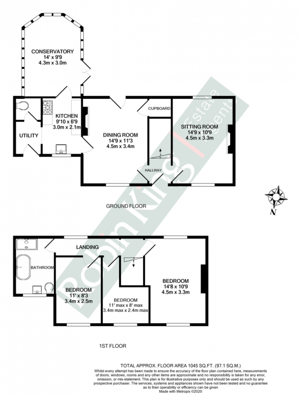 Floor Plan Image for 3 Bedroom Cottage for Sale in Detached character cottage in Congresbury