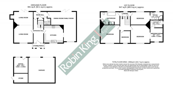 Floor Plan Image for 4 Bedroom Detached House to Rent in Bath Road, Blagdon, Bristol