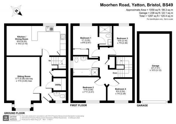 Floor Plan Image for 4 Bedroom Detached House for Sale in Yatton, North Somerset