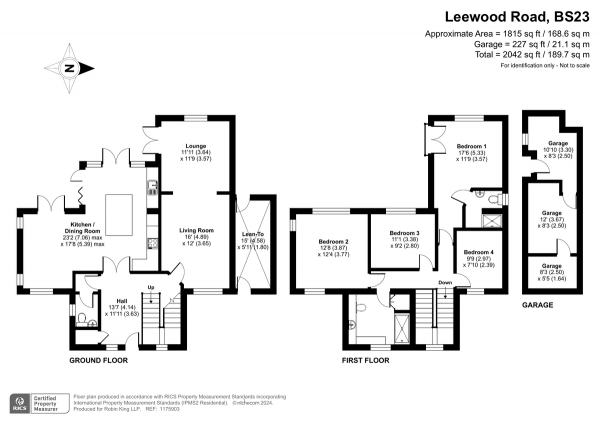 Floor Plan Image for 4 Bedroom Detached House for Sale in Leewood Road