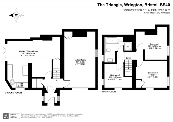 Floor Plan Image for 3 Bedroom Cottage for Sale in The Triangle , Wrington