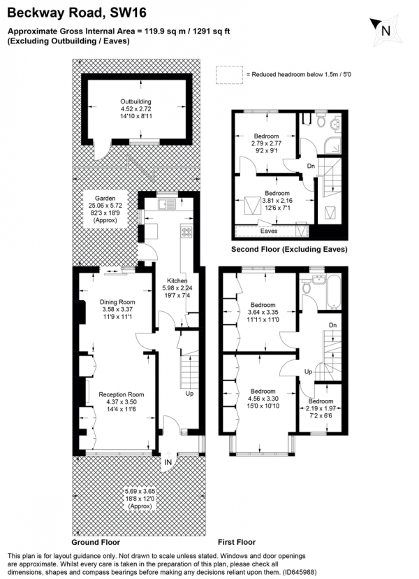 Floor Plan Image for 5 Bedroom Terraced House for Sale in Beckway Road, Norbury, SW16