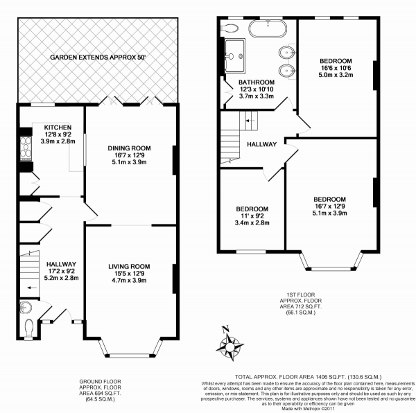 Floor Plan Image for 3 Bedroom Terraced House to Rent in Morden Hill, Lewisham, SE13