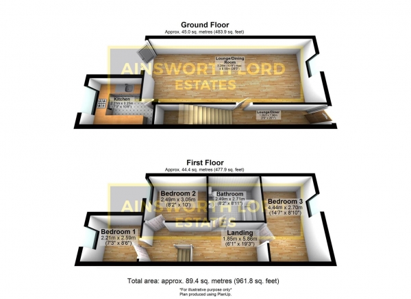 Floor Plan Image for 4 Bedroom Terraced House for Sale in Snape Street, Darwen