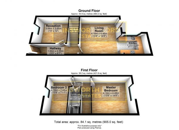 Floor Plan Image for 2 Bedroom Terraced House for Sale in Lightbown Street, Chapels, Darwen