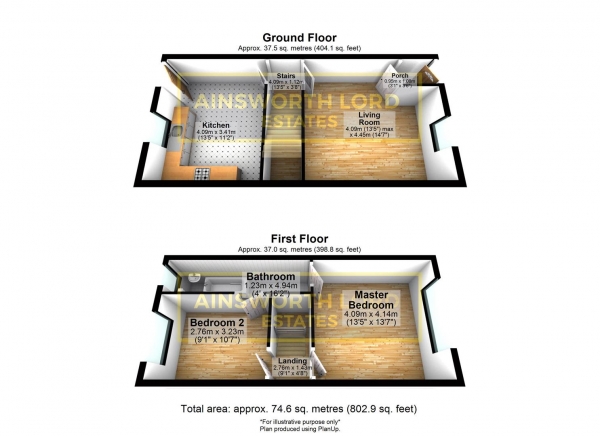 Floor Plan Image for 2 Bedroom Terraced House for Sale in Bright Street, Darwen