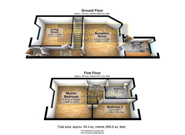 Floor Plan Image for 2 Bedroom Terraced House for Sale in Wensley Road, Blackburn