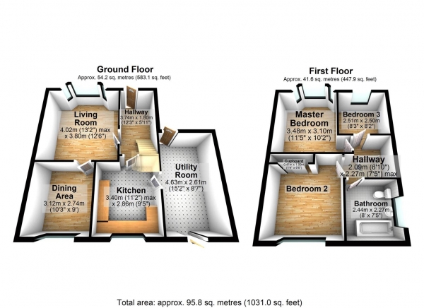 Floor Plan Image for 3 Bedroom Semi-Detached House for Sale in Railton Avenue, Blackburn